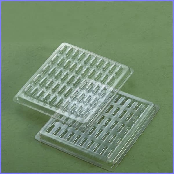 clear vacuum formed blister tray
